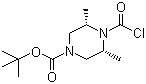 (3R,5s)-rel-4-(chlorocarbonyl)-3,5-dimethyl-1-piperazinecarboxylic acid tert-butyl ester Structure,438050-53-4Structure