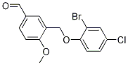 3-(2-Bromo-4-chlorophenoxymethyl)-4-methoxybenzaldehyde Structure,438219-59-1Structure