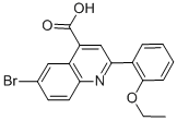 6-Bromo-2-(2-ethoxyphenyl)quinoline-4-carboxylic acid Structure,438531-52-3Structure