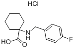 1-(4-Fluoro-benzylamino)-cyclohexanecarboxylic acid hydrochloride Structure,440648-00-0Structure