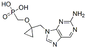 P-[[[1-[(2-amino-9H-purin-9-yl)methyl]cyclopropyl]oxy]methyl]-Phosphonic acid Structure,441785-25-7Structure