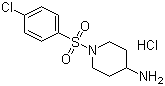 1-(4-Chloro-benzenesulfonyl)-piperidin-4-ylamine hydrochloride Structure,442133-57-5Structure