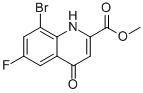 Methyl 8-bromo-6-fluoro-4-oxo-1,4-dihydroquinoline-2-carboxylate Structure,442549-68-0Structure