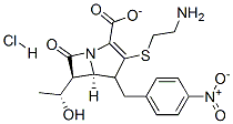 (5R,6S)-4-Nitrobenzyl-3-[(2-aminoethyl)thio]-6-[(1R)-1-hydroxyethyl]-1-azabicyclo[3.2.0]hept-2-ene-7-one-2-carboxylate hydrochloride Structure,442847-69-0Structure