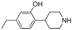 Phenol, 5-ethyl-2-(4-piperidinyl)-(9ci) Structure,443143-59-7Structure