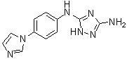 N3-(4-(1h-imidazol-1-yl)phenyl)-1h-1,2,4-triazole-3,5-diamine Structure,443799-45-9Structure