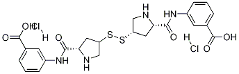 (2S)-cis-3-[[(4-mercapto-2-pyrrolidinyl)carbonyl]amino]benzoic acid disulfide dihydrochloride Structure,444057-64-1Structure