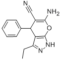 6-Amino-3-ethyl-4-phenyl-1,4-dihydropyrano[2,3-c]pyrazole-5-carbonitrile Structure,444790-63-0Structure