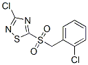 3-Chloro-5-(2-chlorobenzyl sulphonyl)-1,2,4-thiadiazole Structure,444791-20-2Structure