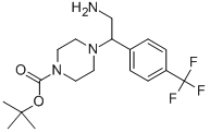 Tert-butyl 4-(2-amino-1-(4-(trifluoromethyl)phenyl)ethyl)piperazine-1-carboxylate Structure,444892-59-5Structure