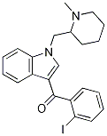 (2-Iodophenyl)(1-((1-methylpiperidin-2-yl)methyl)-1h-indol-3-yl)methanone Structure,444912-75-8Structure