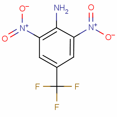 4-Amino-3,5-dinitrobenzotrifluoride Structure,445-66-9Structure