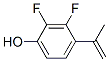 Phenol, 2,3-difluoro-4-(1-methylethenyl)- Structure,445004-25-1Structure