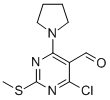 4-Chloro-2-methylsulfanyl-6-pyrrolidin-1-yl-pyrimidine-5-carbaldehyde Structure,445040-59-5Structure