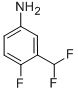 Benzenamine, 3-(difluoromethyl)-4-fluoro-(9ci) Structure,445303-96-8Structure