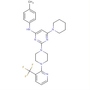 N-(4-methylphenyl)-6-(1-piperidinyl)-2-{4-[3-(trifluoromethyl)-2-pyridinyl]-1-piperazinyl}-4-pyrimidinamine Structure,445452-88-0Structure