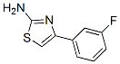 4-(3-Fluoro-phenyl)-thiazol-2-ylamine Structure,446065-20-9Structure