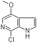 7-Chloro-4-methoxy-1h-pyrrolo[2,3-c]pyridine Structure,446284-32-8Structure