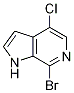 1H-Pyrrolo[2,3-c]pyridine, 7-bromo-4-chloro- Structure,446284-44-2Structure