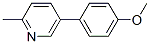 5-(4-Methoxyphenyl)-2-methylpyridine Structure,4467-18-9Structure