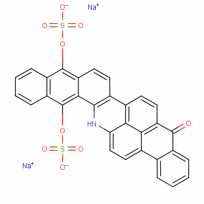 10,15-Dihydroxyanthra[2,1,9-mna]naphth[2,3-h]acridin-5(16h)-one disodium bis(sulphate) Structure,4471-37-8Structure