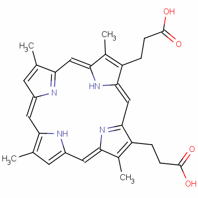 SRM Deuteroporphyrin Ⅸ Dihydrochloride Structure,448-65-7Structure