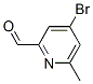 4-Bromo-6-methyl-pyridine-2-carbaldehyde Structure,448906-71-6Structure