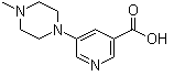 3-Pyridinecarboxylic acid, 5-(4-methyl-1-piperazinyl)- Structure,450368-31-7Structure