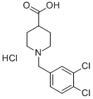 1-(3,4-Dichlorobenzyl)-4-piperidine-carboxylic acid hydrochloride Structure,451485-54-4Structure