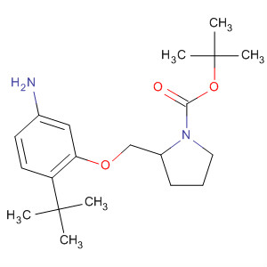 (S)-tert-butyl 2-((5-amino-2-tert-butylphenoxy)methyl)pyrrolidine-1-carboxylate Structure,453560-51-5Structure