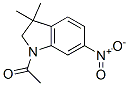 Ethanone, 1-(2,3-dihydro-3,3-dimethyl-6-nitro-1H-indol-1-yl)- Structure,453562-68-0Structure