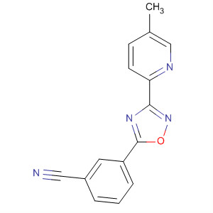 3-(5-Methyl-pyrid-2-yl)-5-(3-cyanophenyl)-1,2,4-oxadiazole Structure,453566-23-9Structure