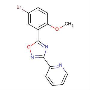 3-(Pyridin-2-yl)-5-(5-bromo-2-methoxyphenyl)-1,2,4-oxadiazole Structure,453566-34-2Structure