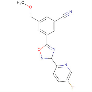 3-[3-(5-Fluoro-pyridin-2-yl)-[1, 2,4]oxadiazol-5-yl]-5-methoxymethyl-benzonitrile Structure,453567-01-6Structure