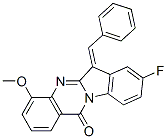 Indolo[2,1-b]quinazolin-12(6h)-one, 8-fluoro-4-methoxy-6-(phenylmethylene)- Structure,454699-59-3Structure