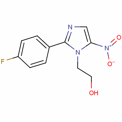 1H-imidazole-1-ethanol,2-(4-fluorophenyl)-5-nitro- Structure,4548-15-6Structure