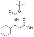 3-Tert-butoxycarbonylamino-3-cyclohexyl-propionic acid Structure,458529-74-3Structure