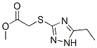 Acetic acid, [(5-ethyl-1h-1,2,4-triazol-3-yl)thio]-, methyl ester (9ci) Structure,459419-81-9Structure