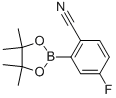 2-Cyano-5-fluorophenylboronic acid pinacol ester Structure,463335-96-8Structure