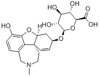 (4As,6r,8as)-6-hydroxy-11-methyl-5,6,9,10,11,12-hexahydro-4ah-[1]benzofuro[3a,3,2-ef][2]benzazepin-3-yl beta-d-glycero-hexopyranosiduronic acid Structure,464189-54-6Structure