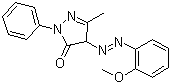 3H-pyrazol-3-one, 2,4-dihydro-4-[(2-methoxyphenyl) azo]-5-methyl-2-phenyl- Structure,4645-07-2Structure