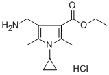 Ethyl 4-(aminomethyl)-1-cyclopropyl-2,5-dimethyl-1h-pyrrole-3-carboxylate hydrochloride Structure,465515-33-7Structure