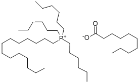 Trihexyl(tetradecyl)phosphonium decanoate Structure,465527-65-5Structure