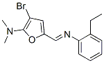 2-Furanamine, 3-bromo-5-[[(2-ethylphenyl)imino]methyl]-n,n-dimethyl- Structure,469884-27-3Structure