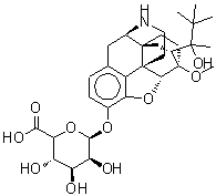 (5Beta,7beta)-7-[(2r)-2-hydroxy-3,3-dimethyl-2-butanyl]-6-methoxy-18,19-dihydro-4,5-epoxy-6,14-ethenomorphinan-3-yl (5xi)-beta-d-lyxo-hexopyranosiduronic acid Structure,469887-29-4Structure