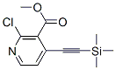 2-Chloro-4-trimethylsilanylethynyl-nicotinic acid methyl ester Structure,470463-44-6Structure