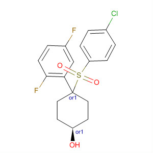 Cis-4-[(4-chlorophenyl)sulfonyl]-4-(2,5-difluorophenyl)cyclohexanol Structure,471905-53-0Structure