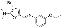 2-Furanamine, 3-bromo-5-[[(3-ethoxyphenyl)imino]methyl]-n,n-dimethyl- Structure,471922-39-1Structure