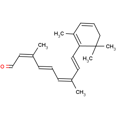 3-Dehydro retinal Structure,472-87-7Structure