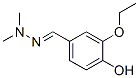 Benzaldehyde, 3-ethoxy-4-hydroxy-, dimethylhydrazone (9ci) Structure,473276-01-6Structure